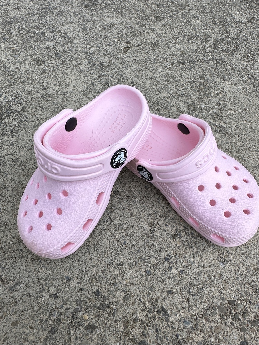 CROCS Kids Pink Classic Clog Sandals